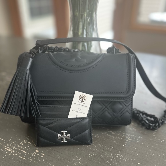 Tory Burch Handbags - Tory Burch Shoulder Bag & Card Case